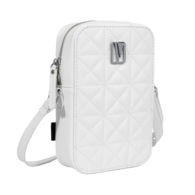 [LVLALPPWH] Levelo Albino Ladies Phone Pouch - White